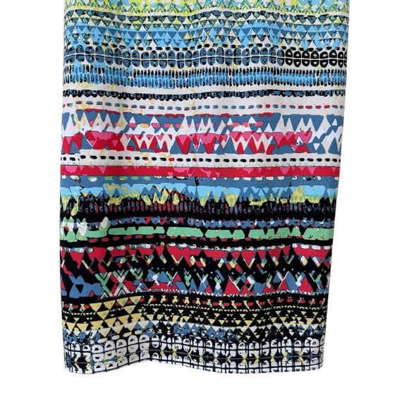 Nicole Miller Studio Multicolor Striped Sleeveless Women's Dress Size S - Picture 6 of 7